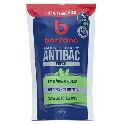 SABONETE LIQUIDO BOZZANO REFIL FRESH 200ML(BOZ)
